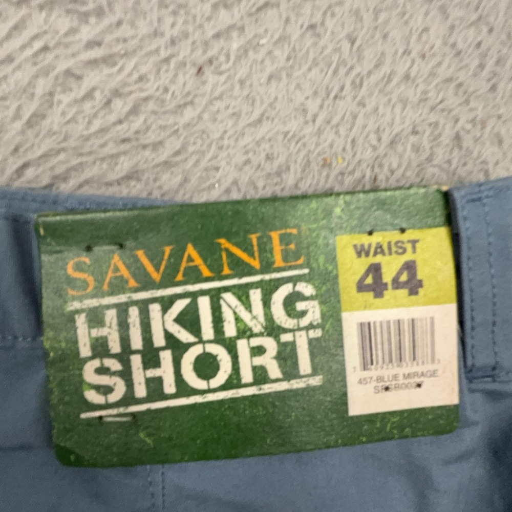 Savane Shorts Mens 44 Blue Mirage Hiking Cargo Tech Pocket UPF 30 Protection - Picture 4 of 13